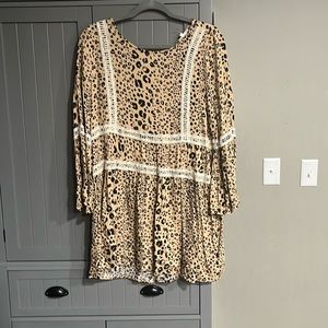 Leopard Tunic Top
